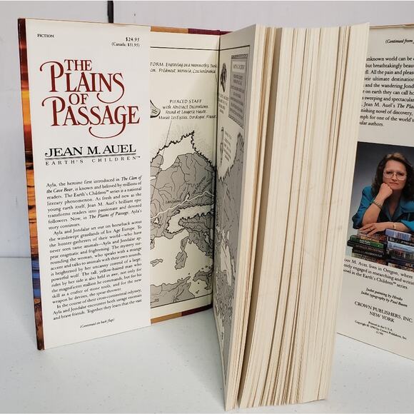 The Plains of Passage by Jean Auel Hardcover Earth Children Series #4 - Picture 3 of 6